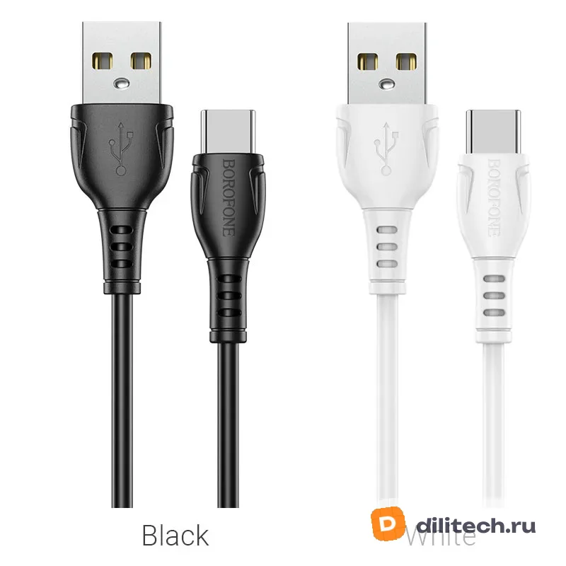Кабель USB Type-C BOROFONE BX51 / LIGHTNING/TYPE-C, цвет чёрный — фото 6