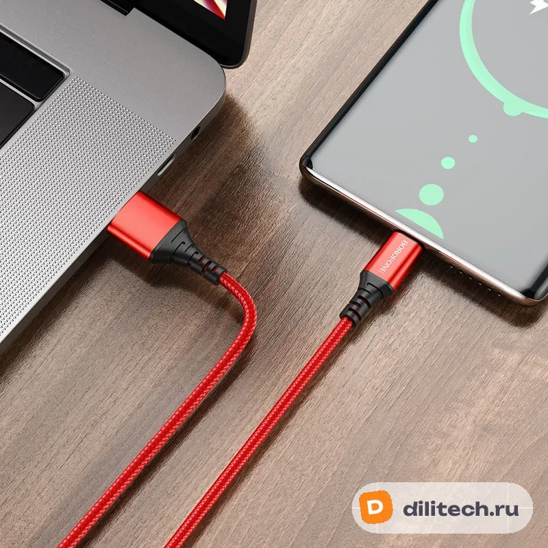Кабель USB Type-C BOROFONE BX54 / TYPE-C, цвет чёрный — фото 4