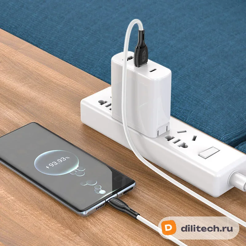 Кабель USB Type-C BOROFONE BX86 / TYPE-C, цвет белый — фото 6