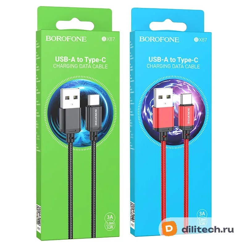 Кабель USB Type-C BOROFONE BX87 / LIGHTNING, цвет чёрный — фото 7