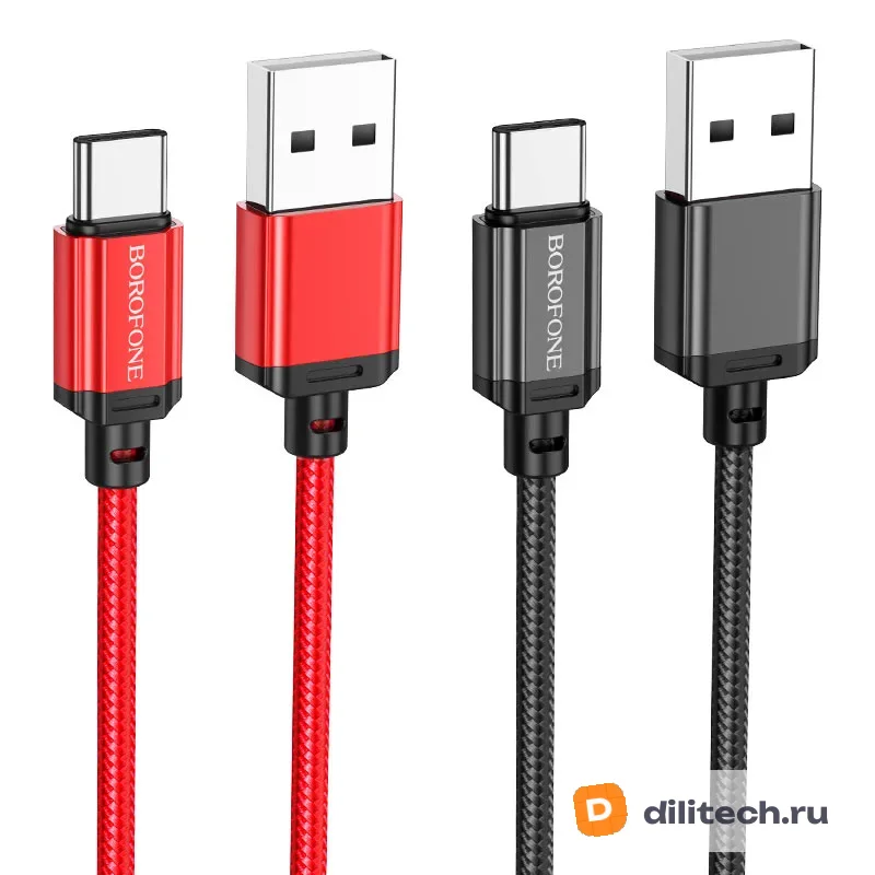 Кабель USB Type-C BOROFONE BX87 / LIGHTNING, цвет чёрный — фото 5