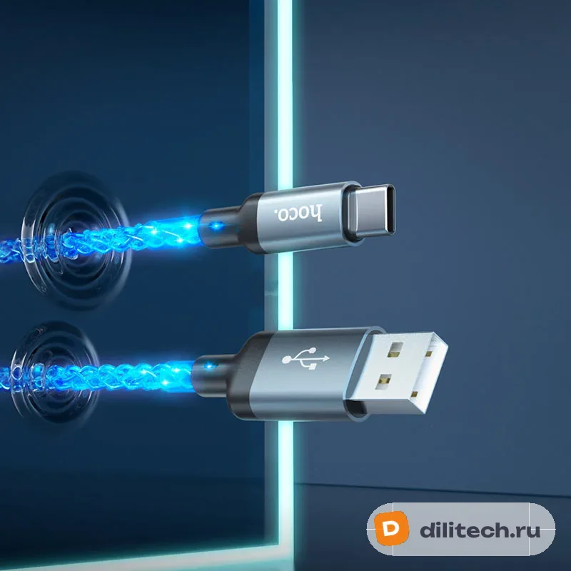 Кабель USB Type-C HOCO U112 / TYPE-C/TYPE-C, цвет чёрный — фото 7