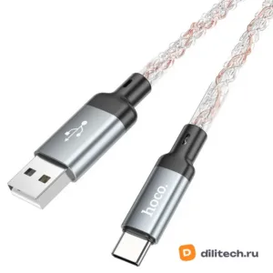 Кабель USB Type-C HOCO U112 / TYPE-C/TYPE-C, цвет чёрный