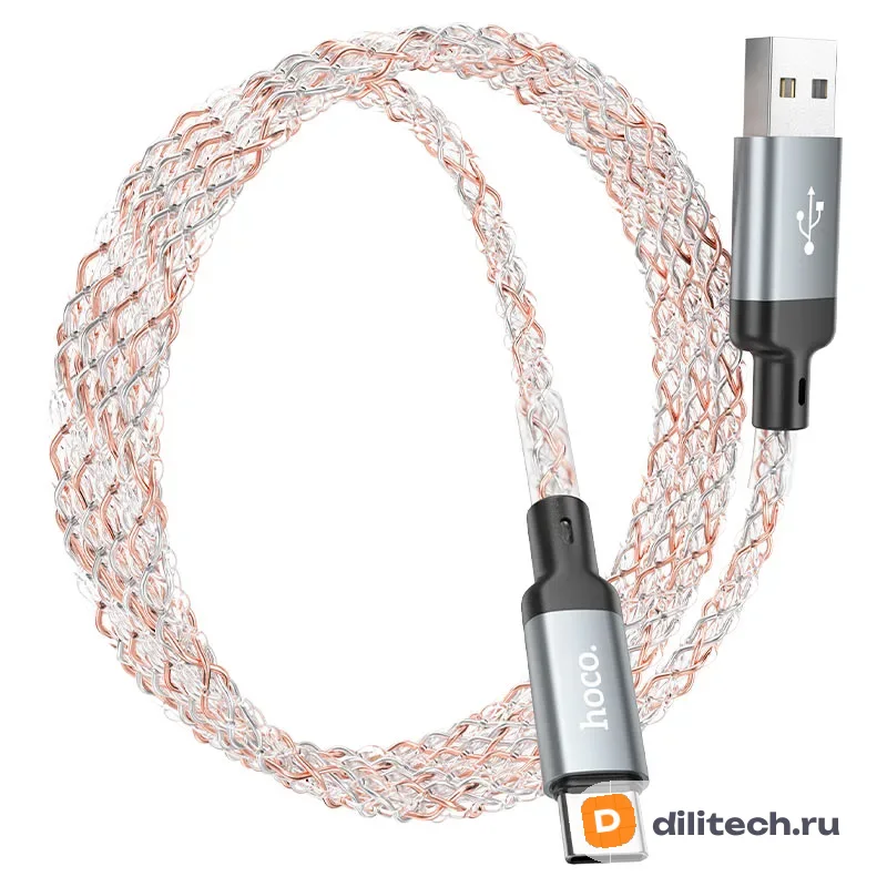 Кабель USB Type-C HOCO U112 / TYPE-C/TYPE-C, цвет чёрный — фото 5