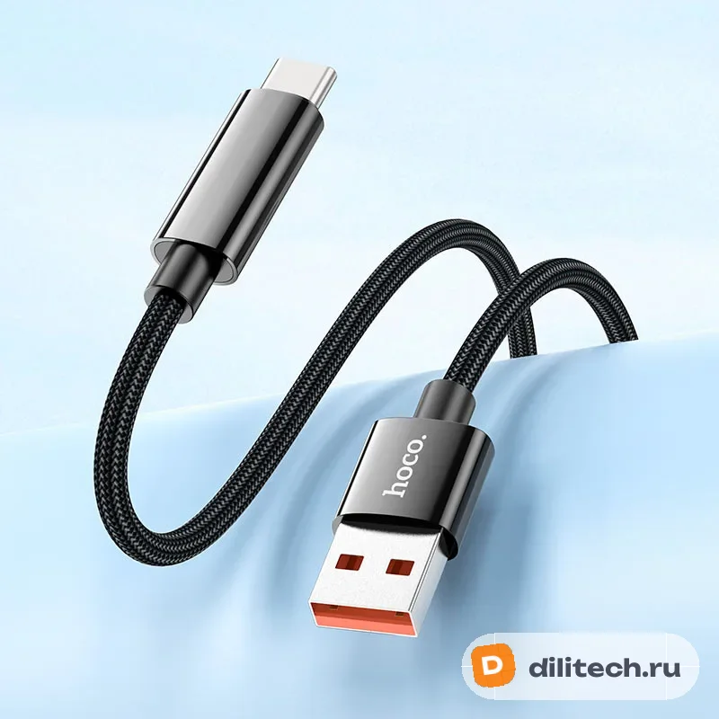 Кабель USB Type-C HOCO U125 / IOS, цвет чёрный — фото 7