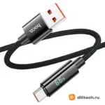 Кабель USB Type-C HOCO U125 / IOS, цвет чёрный — миниатюра 3