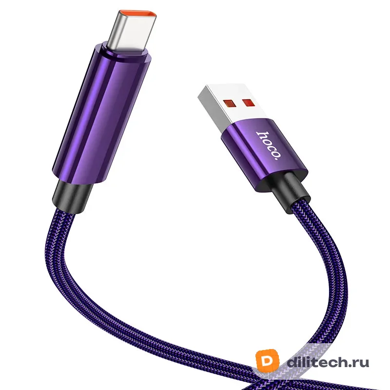 Кабель USB Type-C HOCO U125 / IOS/TYPE-C, цвет чёрный — фото 4