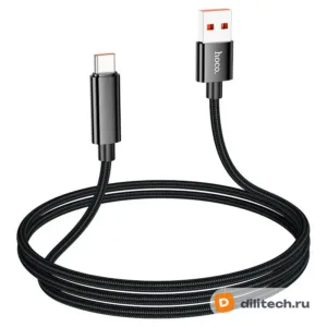 Кабель USB Type-C HOCO U125 / IOS/TYPE-C, цвет чёрный