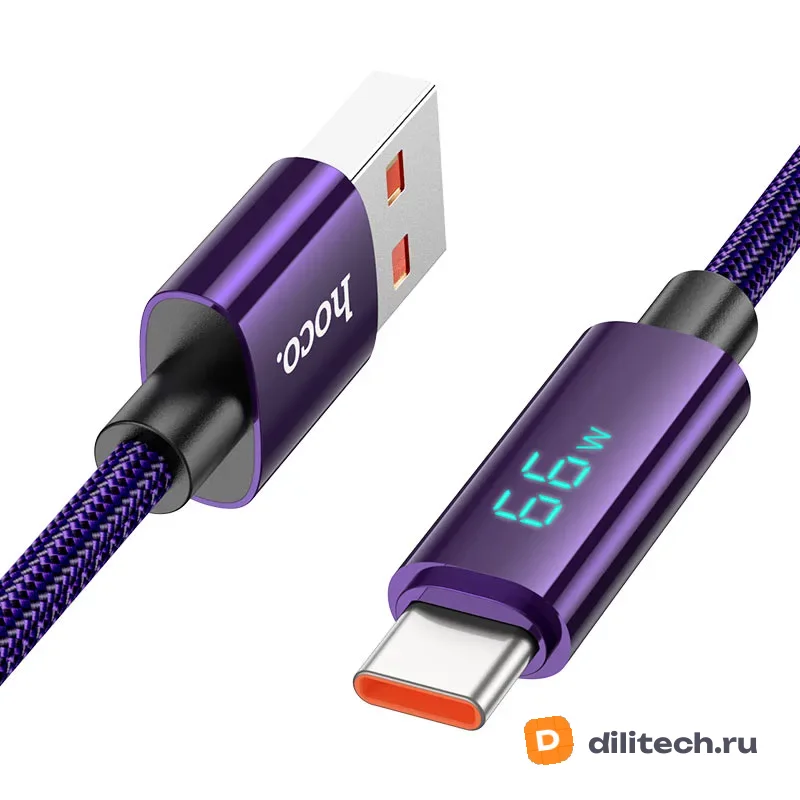 Кабель USB Type-C HOCO U125 / IOS/TYPE-C, цвет чёрный — фото 2