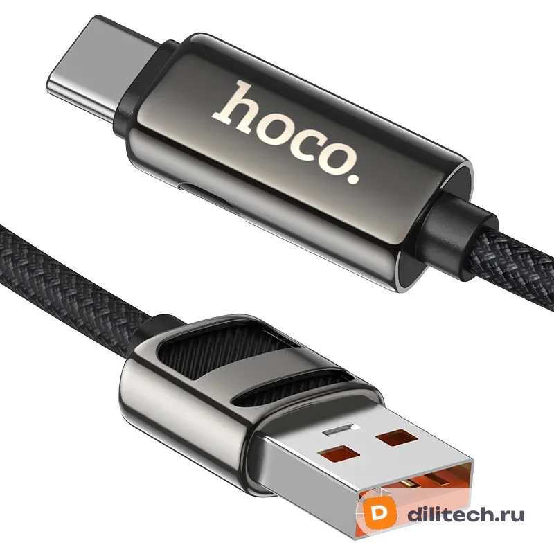 Кабель USB Type-C HOCO U137 / IOS, цвет чёрный — фото 3