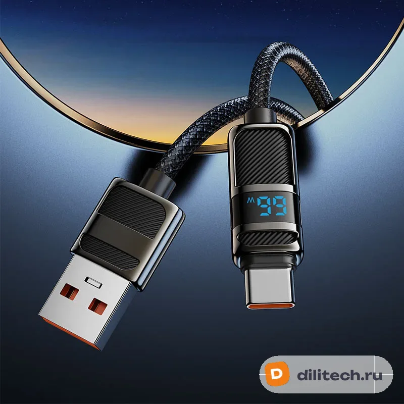 Кабель USB Type-C HOCO U137 / IOS/TYPE-C, цвет чёрный — фото 7