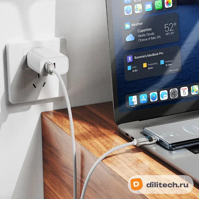 Кабель USB Type-C HOCO U137 / TYPE-C/TYPE-C, цвет чёрный — фото 6
