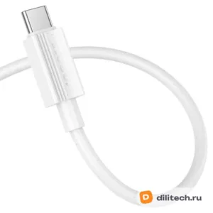 Кабель USB Type-C HOCO X107 / IOS/TYPE-C, цвет белый