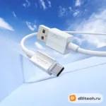 Кабель USB Type-C HOCO X107 / IOS/TYPE-C, цвет белый — миниатюра 7