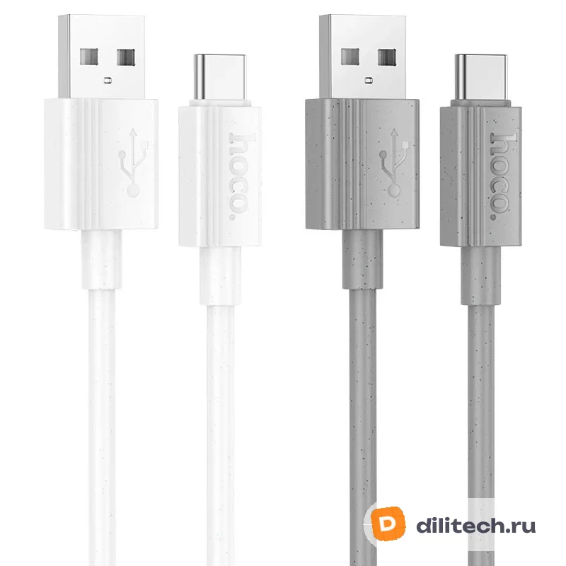 Кабель USB Type-C HOCO X107 / TYPE-C/TYPE-C, цвет белый — фото 5
