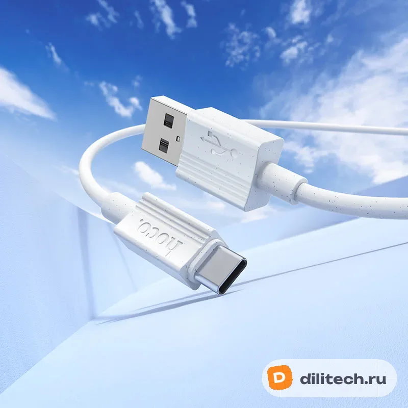 Кабель USB Type-C HOCO X107 / TYPE-C/TYPE-C, цвет белый — фото 7