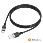 Кабель USB Type-C HOCO X109 / IOS/TYPE-C / 2M, цвет чёрный — миниатюра 4