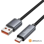 Кабель USB Type-C HOCO X112 / IOS/TYPE-C, цвет чёрный — миниатюра 3