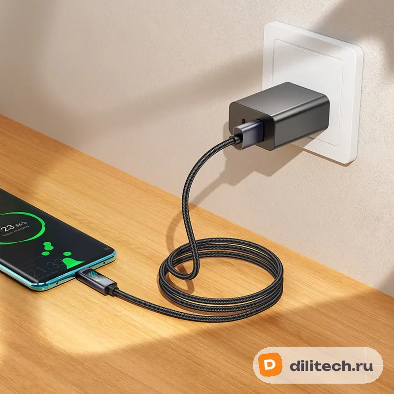 Кабель USB Type-C HOCO X112 / TYPE-C, цвет чёрный — фото 6