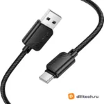 Кабель USB Type-C HOCO X113 / TYPE-C/TYPE-C, цвет чёрный — миниатюра 2