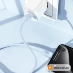 Кабель USB Type-C HOCO X114 / IOS/TYPE-C, цвет белый — миниатюра 5