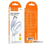 Кабель USB Type-C HOCO X114 / IOS/TYPE-C, цвет белый — миниатюра 7