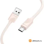 Кабель USB Type-C HOCO X114 / IOS/TYPE-C, цвет белый — миниатюра 3