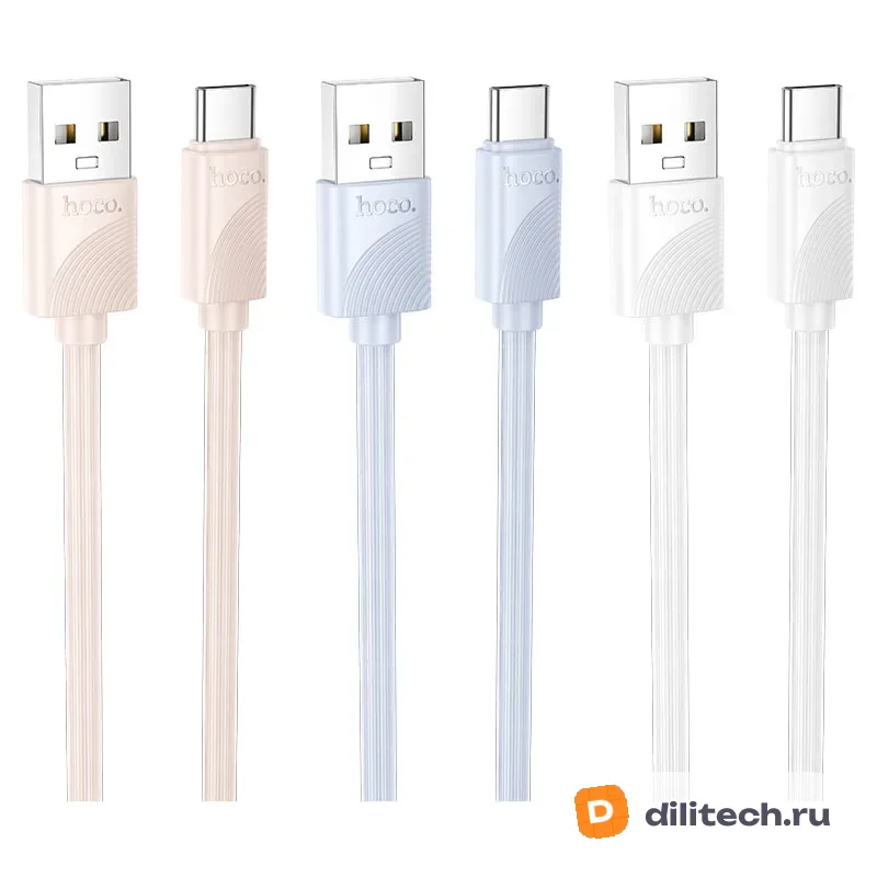 Кабель USB Type-C HOCO X114 / TYPE-C/TYPE-C, цвет белый — фото 4
