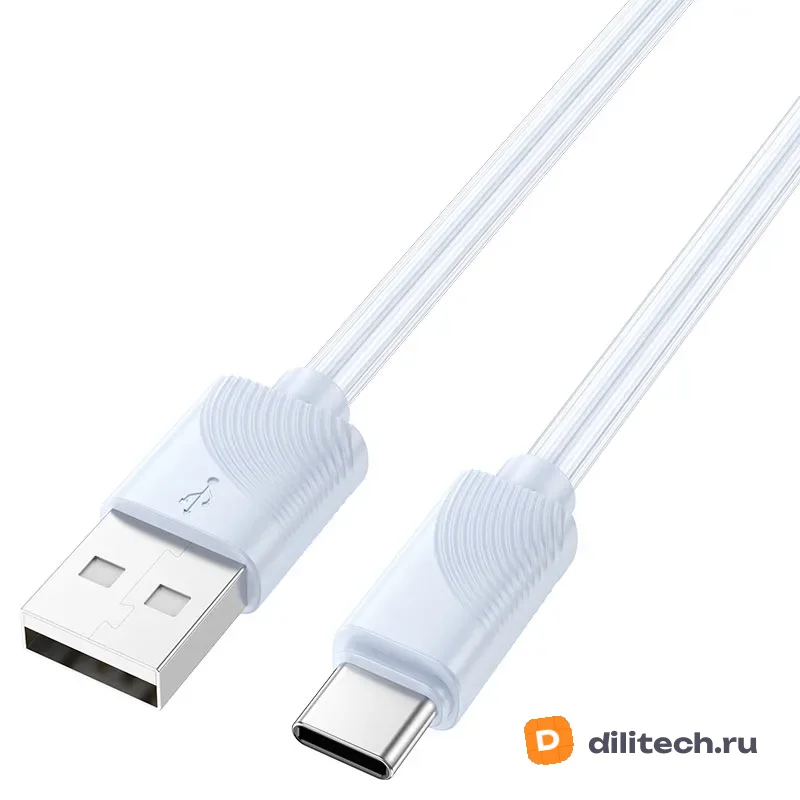 Кабель USB Type-C HOCO X114 / TYPE-C/TYPE-C, цвет белый — фото 2