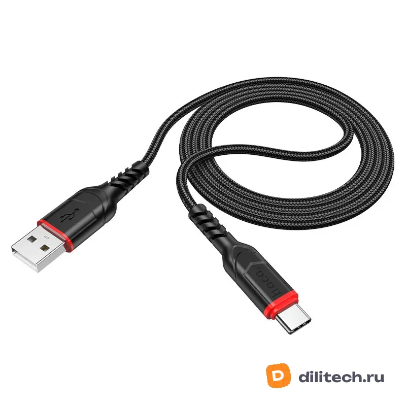 Кабель USB Type-C HOCO X59 / TYPE-C, цвет чёрный — фото 2