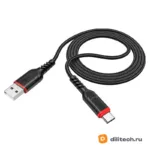 Кабель USB Type-C HOCO X59 / TYPE-C/TYPE-C / 2M, цвет чёрный — миниатюра 2