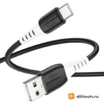 Кабель USB Type-C HOCO X82 / IOS/TYPE-C, цвет чёрный — миниатюра 3