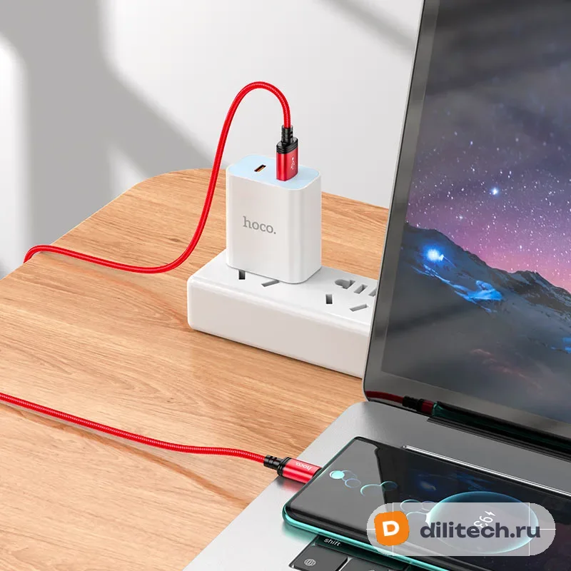 Кабель USB Type-C HOCO X89 / MICRO, цвет чёрный — фото 7