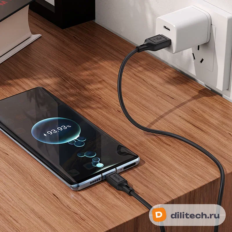 Кабель USB Type-C HOCO X90 / IOS/TYPE-C, цвет чёрный — фото 6