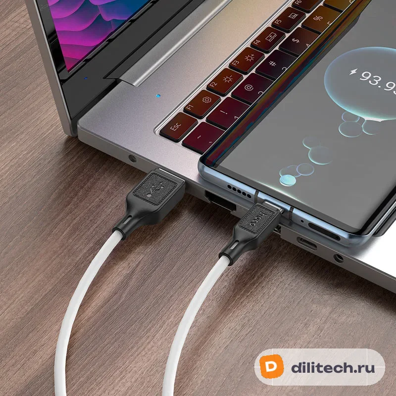 Кабель USB Type-C HOCO X90 / MICRO, цвет чёрный — фото 7