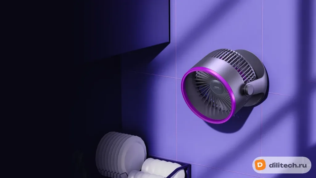 Настольный вентилятор REMAX F27 /Gray Purple — фото 6