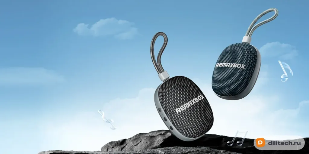 Портативная колонка REMAX RB-M16 Black Waterproof ipx7 Remax Vansound Series Por — фото 3