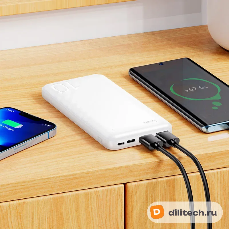 Портативный аккумулятор HOCO J123B / (30000mAh), чёрный — фото 7