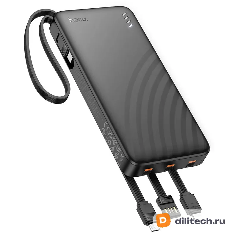 Портативный аккумулятор HOCO J146B / (300000mAh), чёрный — фото 4