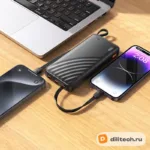 Портативный аккумулятор HOCO J146B / (300000mAh), чёрный — миниатюра 6