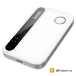 Портативный Wi-Fi роутер HOCO HI41, белый — миниатюра 4