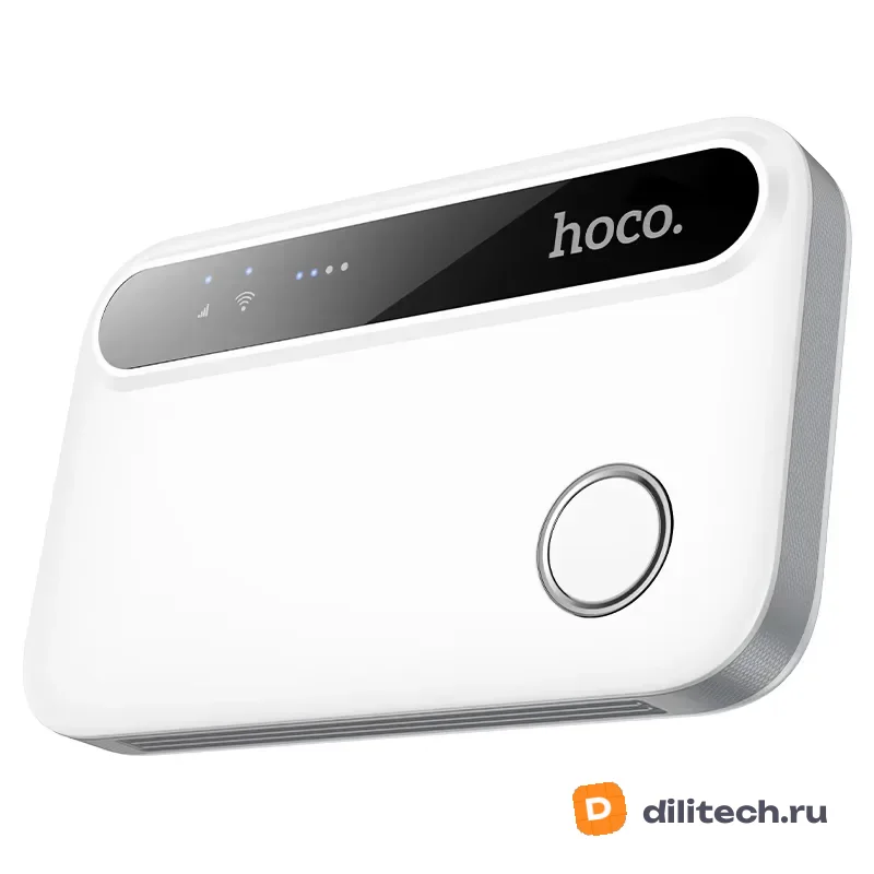 Портативный Wi-Fi роутер HOCO HI41, белый — фото 3