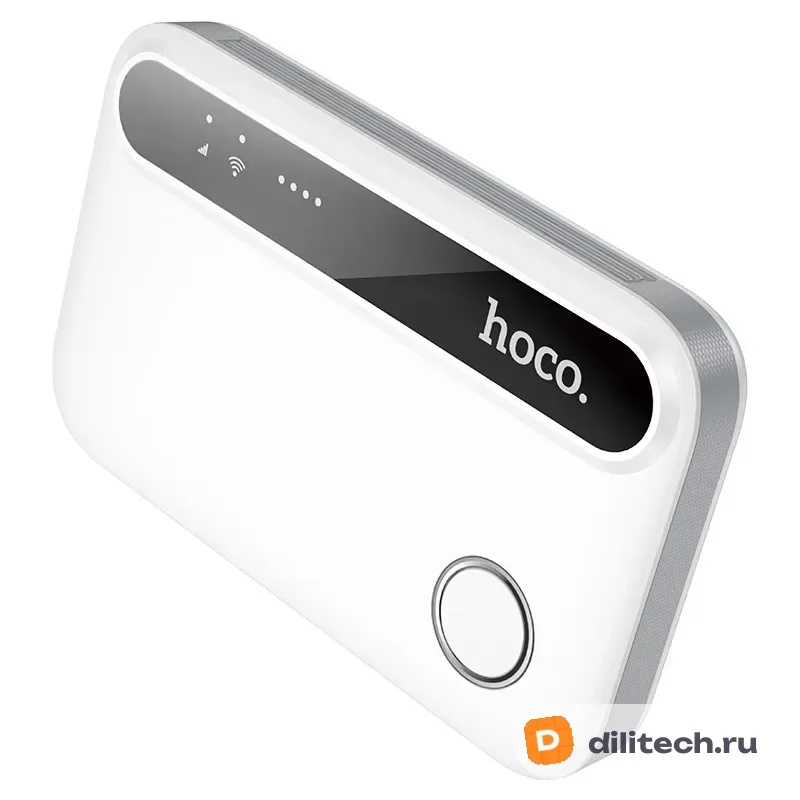 Портативный Wi-Fi роутер HOCO HI41, белый — фото 2