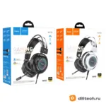 Проводные игровые наушники HOCO W110, чёрные — миниатюра 8