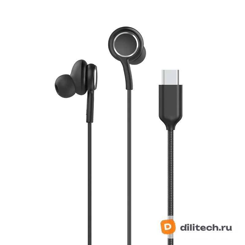 Проводные наушники REMAX RM-703AType-C Wired Earphone - Black