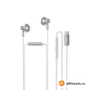 Проводные наушники REMAX RM-710a Type-C Digital Wired Earphones Metal Music Head