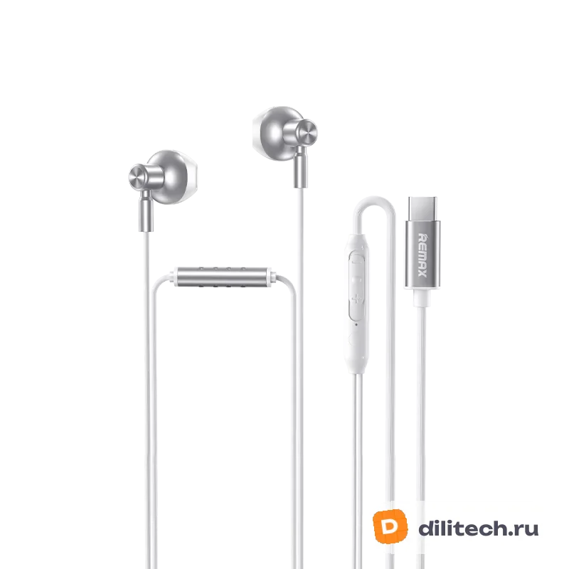 Проводные наушники REMAX RM-710a Type-C Digital Wired Earphones Metal Music Head