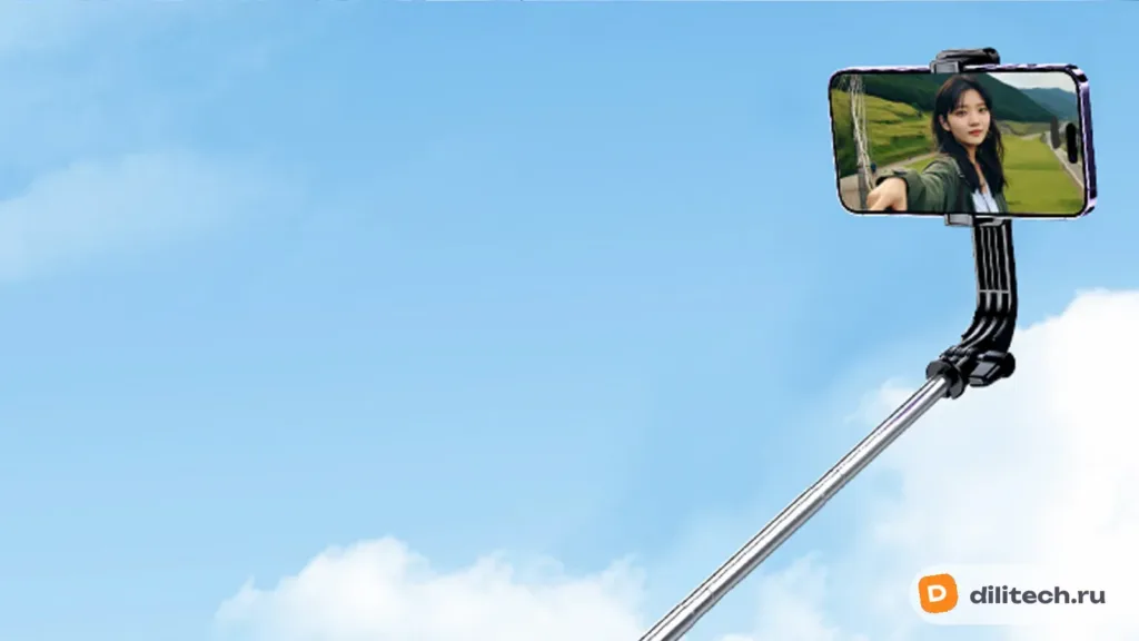 Селфи-палка REMAX P17 Selfie Stick Tripod for Live Streaming 1.3 Black — фото 4