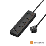 Сетевой разветвитель REMAX RP-U160 Kiddy 30W 3A1C 5-outlet Power Strip WHITE — миниатюра 3