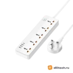 Сетевой разветвитель REMAX RP-U160 Kiddy 30W 3A1C 5-outlet Power Strip WHITE — миниатюра 5